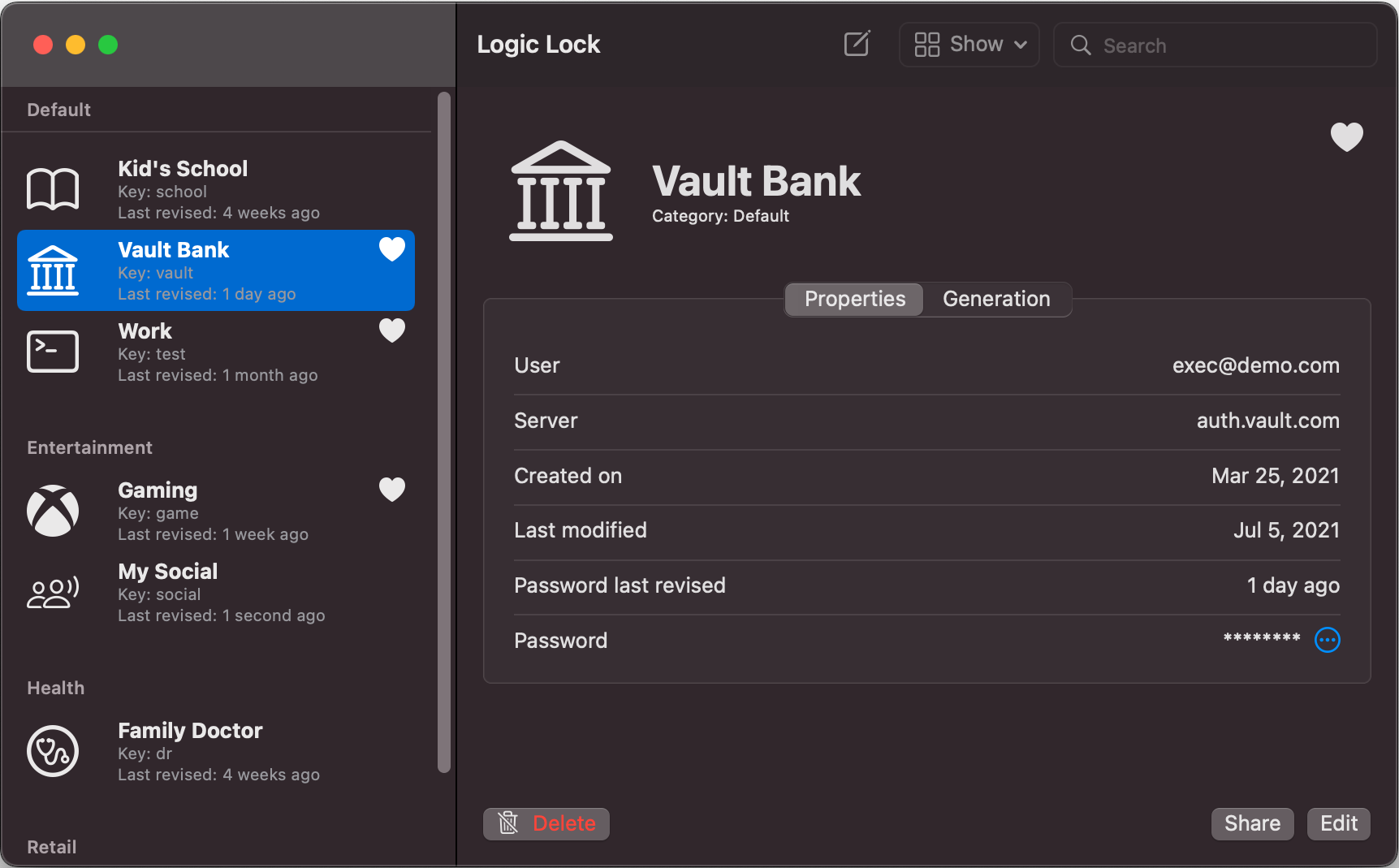 Screenshot of MacOS Properties